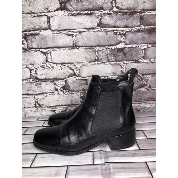 Melvin & Hamilton Suzy Black Leather Chelsea Pull On Boots Women Sz 38EU/7.5M US - Picture 9 of 16